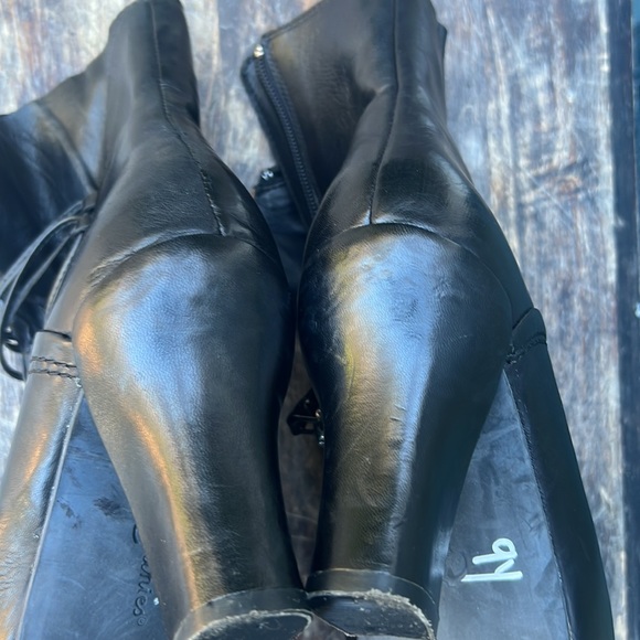 Earthies Elganza ankle heeled boots cos-play stylish old timey soft leather sz 7 - Picture 7 of 11